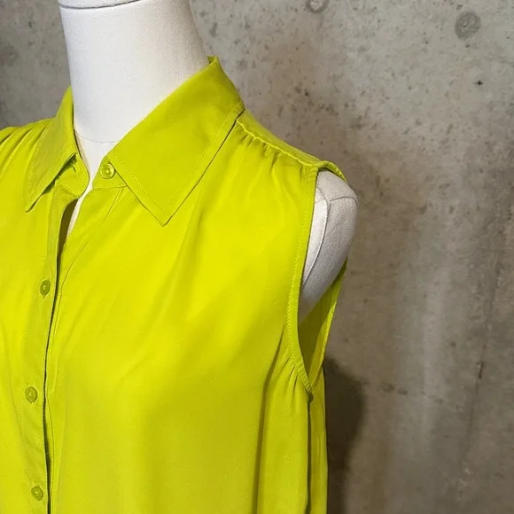 Express Lime Green Sleeveless Tank Top | Y2K | Women’s Size Small - Picture 2 of 6